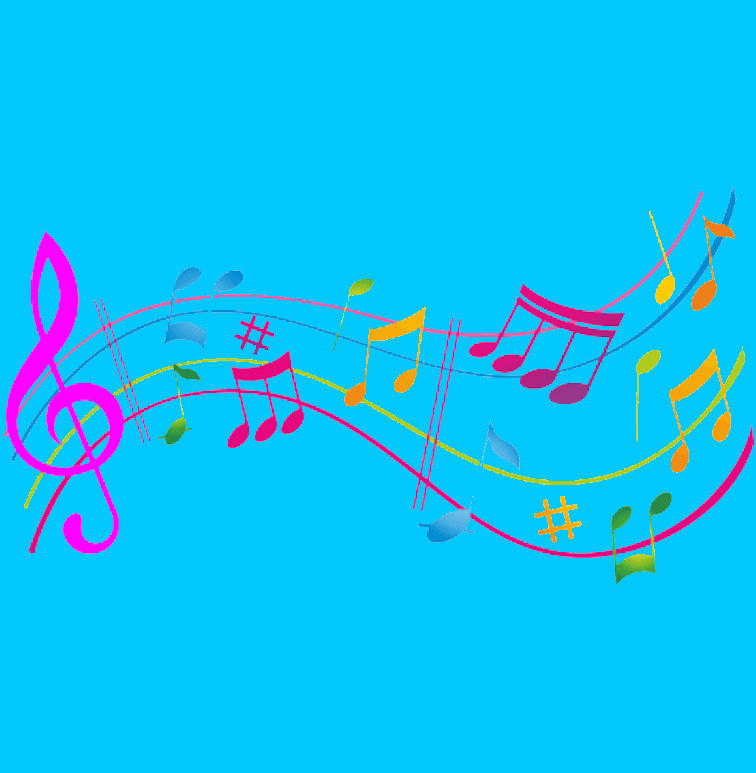 Colorful Musical Notes